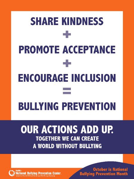 MrGarait's tweet photo. #BullyingPreventionMonth2021 #CGEeagles #ORANGE https://t.co/UTXt5w3LKS