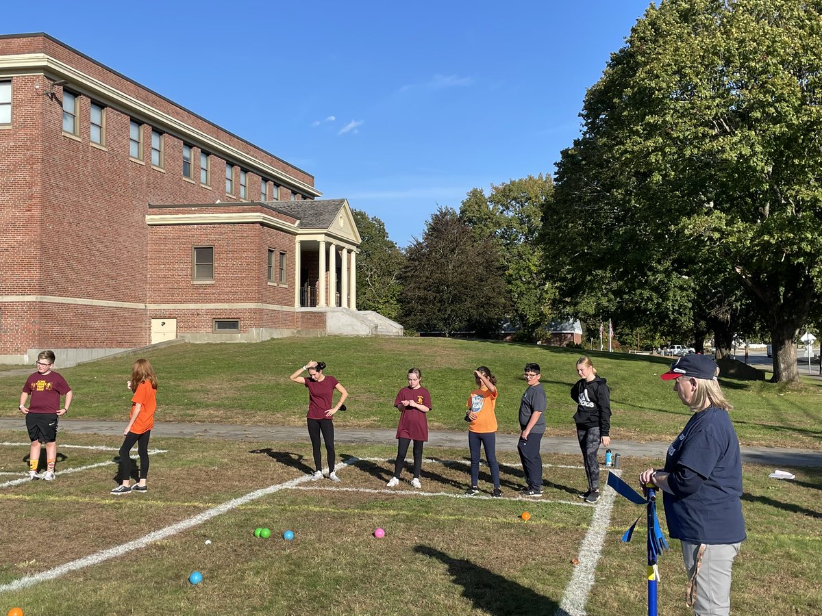 casejrhigh's tweet photo. Another outstanding Unified Bocce meet today with our friends from Norton and Beckwith Middle! Perfect weather once again! @NortonMiddle @SpOlympicsMA @DohertyPt @gkelley_25 @KellyRaleigh99 @DohertyPt @CoachMacGyver @KarenLl80971479 https://t.co/wXtRIJyOkh