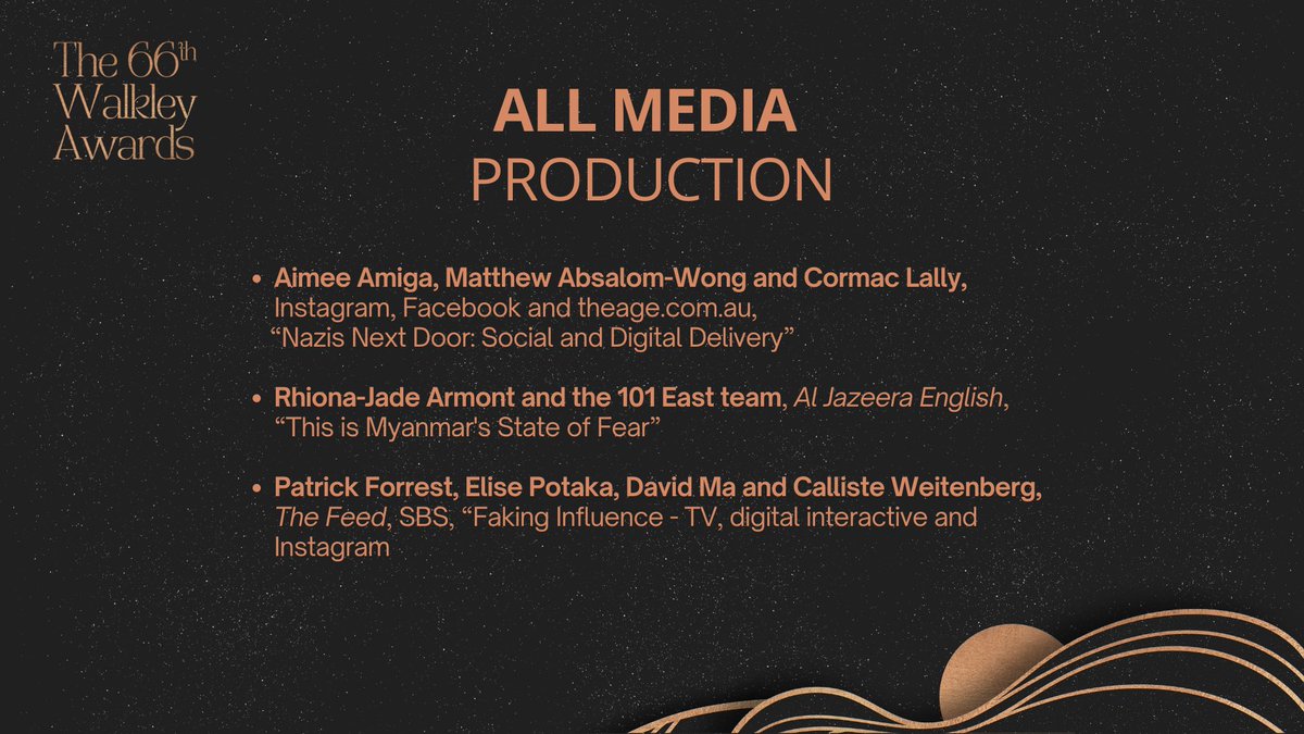 Walkley Foundation tweet media