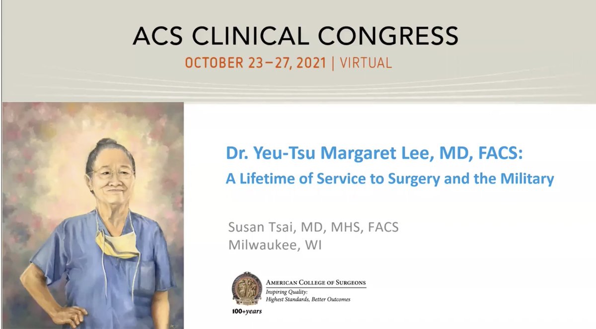 SocAsianAcadSurg (@asianacadsurg) on Twitter photo Looking forward to the "Breaking Barriers: Minority Women Pioneers in Surgery" session at <a href="/AmCollSurgeons/">American College of Surgeons</a> #ACSCC21 and <a href="/isteaus/">Susan Tsai, MD, MHS</a>'s celebration of Dr. Yeu-Tsu Margaret Lee's accomplishments. Be sure to attend on Oct 26! Looking forward to the "Breaking Barriers: Minority Women Pioneers in Surgery" session at <a href="/AmCollSurgeons/">American College of Surgeons</a> #ACSCC21 and <a href="/isteaus/">Susan Tsai, MD, MHS</a>'s celebration of Dr. Yeu-Tsu Margaret Lee's accomplishments. Be sure to attend on Oct 26!