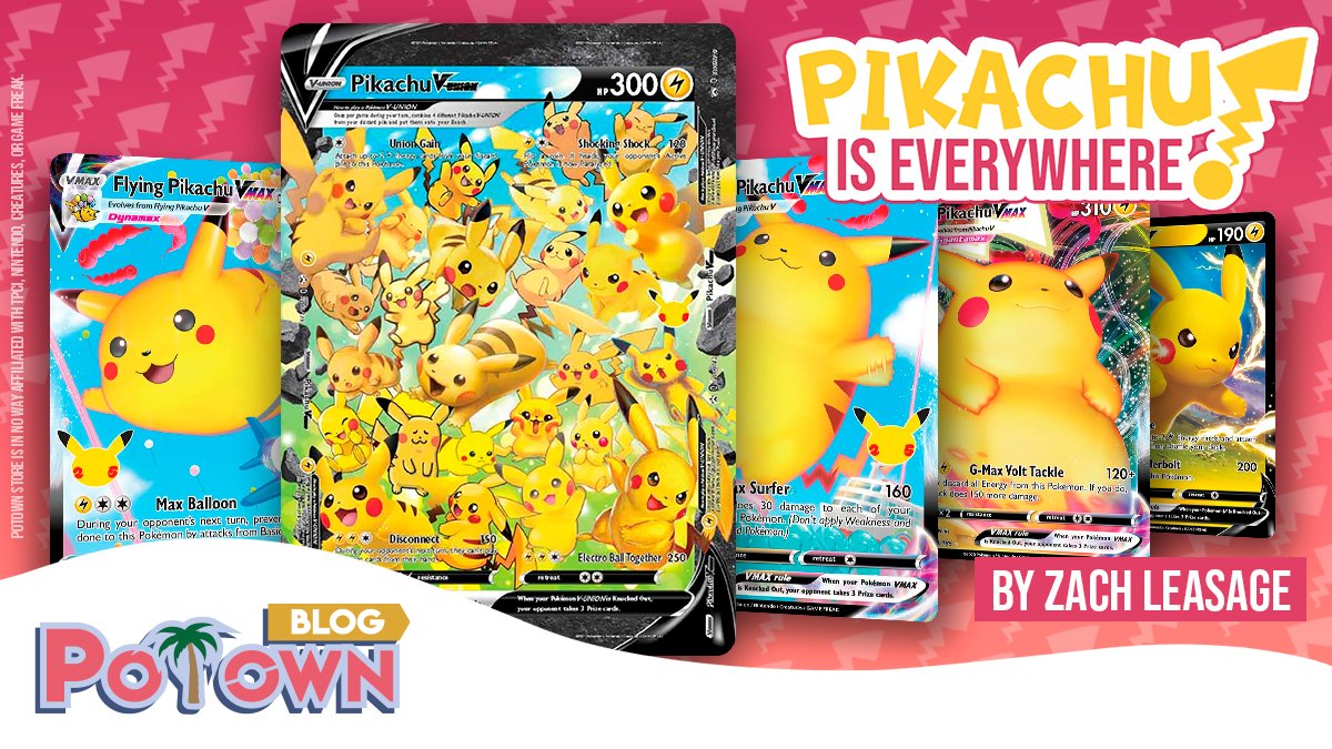 potown_store's tweet photo. Alola Trainers! 🟨Check out the latest article in our Blog!🟨 Today our friend @ZachLesagePTCG writes about everyone's favorite Pokémon, Pikachu!
Read it here 👉 https://t.co/kprDJoCgMk
#potownblog #pikachu #pikapi #pika #electric #standard #vmax #vunion #deck #pokemontcg https://t.co/hY0kiG2ubQ
