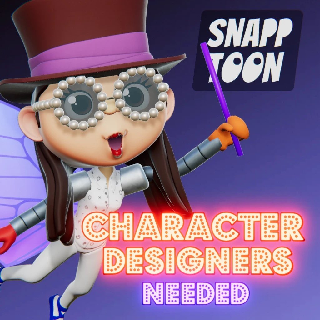 SnappToon's tweet photo. We’re looking for character designers. Come build the Toon world with us! 
Link your portfolio.

#characterdesign #digitalartist #NFTartists #digitalart #PortfolioDay #art https://t.co/zrgeSyHGxM