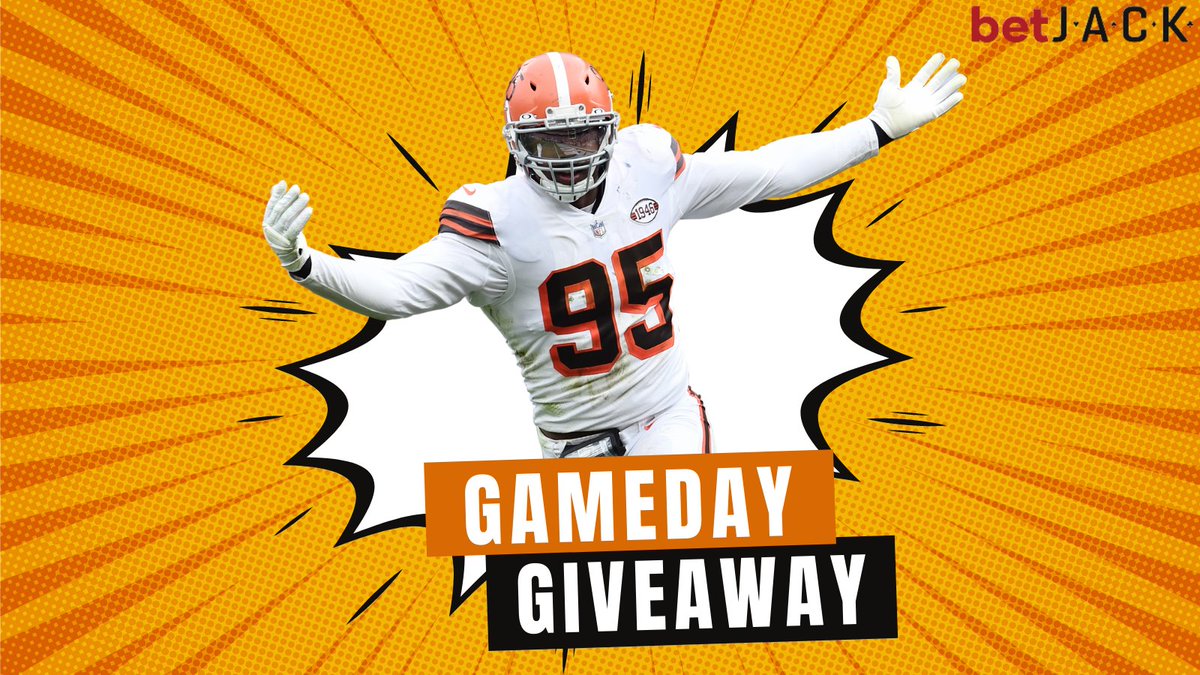 betJACK's tweet photo. THURSDAY NIGHT FOOTBALL #BROWNS GIVEAWAY! 🔥

If Myles Garrett records one sack, we will give away his jersey!

Must RT this &amp; follow us to win! https://t.co/LAab6PkimM