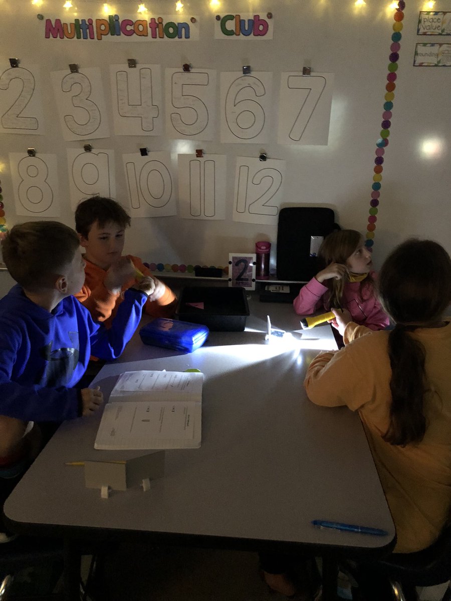MrsPinckley's tweet photo. Students conducted an investigation today using a flashlight and mirrors to learn all about light 💡 @LewisburgSchool. #TeamDCS https://t.co/FAux6A6mlW