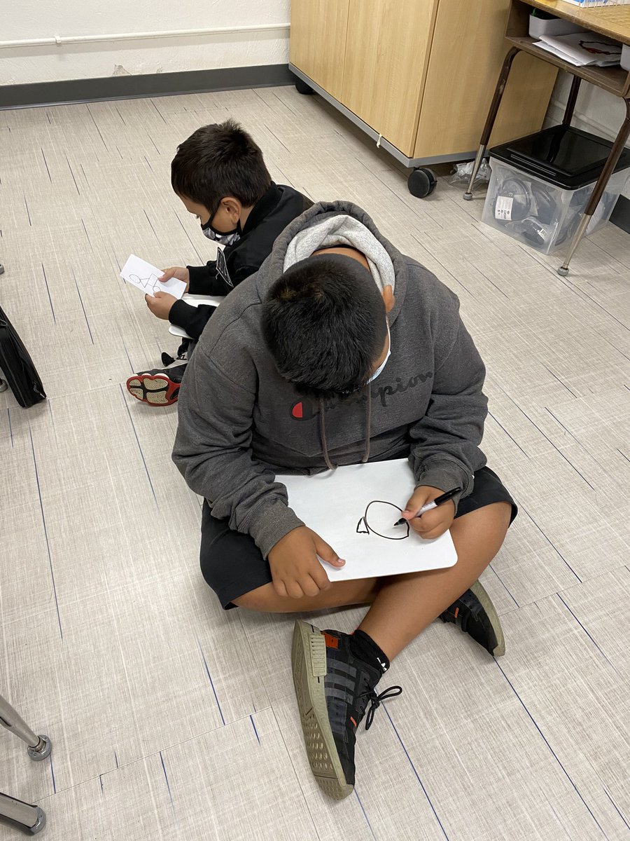 amberkim21's tweet photo. For our SEL activity, my kids had to describe the picture in front of them while their partner tries to draw what they’re describing. The goal was to get it as close to the original picture. They had a blast and also got to practice their oral and listening skills. @ccsd21twain https://t.co/l5Frf4RsNg