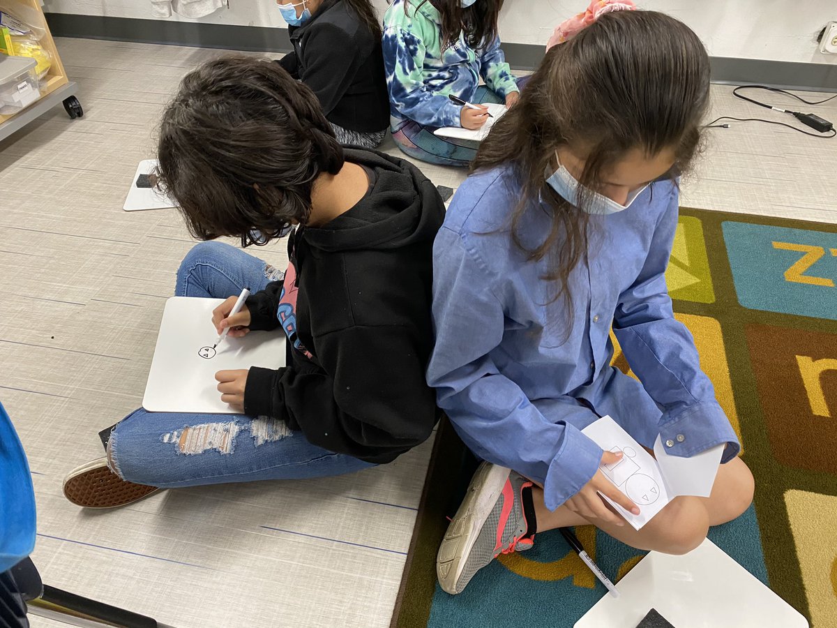 amberkim21's tweet photo. For our SEL activity, my kids had to describe the picture in front of them while their partner tries to draw what they’re describing. The goal was to get it as close to the original picture. They had a blast and also got to practice their oral and listening skills. @ccsd21twain https://t.co/l5Frf4RsNg