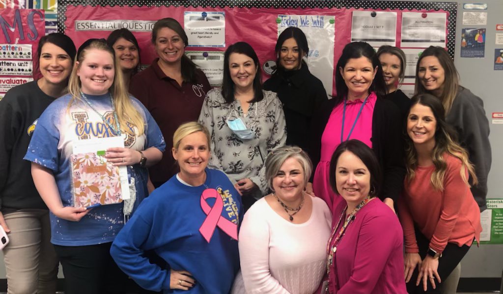 Live Oak Elem Special Ed paints the town pink #BreastCancerAwarenessMonth #PinkOutLP