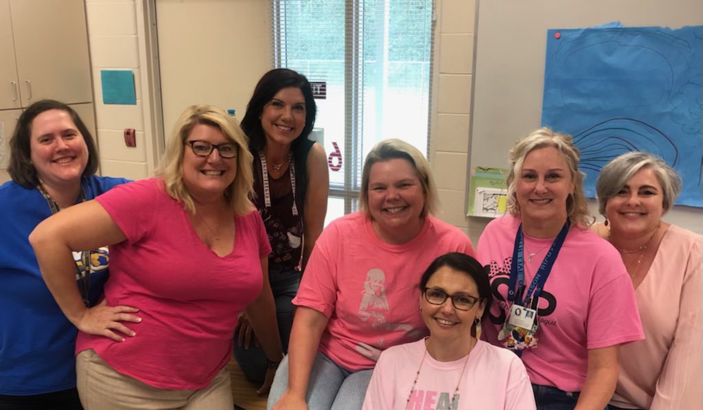 North Live Oak  Elem Sped is pretty in pink! #BreastCancerAwarenessMonth #PinkOutLP