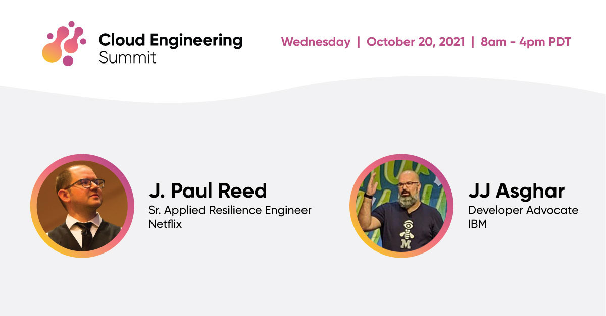 PulumiCorp's tweet image. Final sessions of the day are kicking off now! #CloudEngineeringSummit

⛰️ &quot;Migrating a Monolith to Cloud-Native and the Stumbling Blocks That You Don’t Know About,&quot; with @jjasghar 
🚨 &quot;Forecasting the Future: Creating a Radar for Risk,&quot; with @jpaulreed 

 bit.ly/cloud-eng-summ…