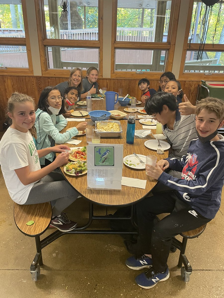 principalmesser's tweet photo. Team Endeavor is at Camp Joy having a blast.  Dinner is over and getting ready for the night hike.  Glad I could join them on a perfect evening.  #MIStrong https://t.co/kU2ZprlqqA