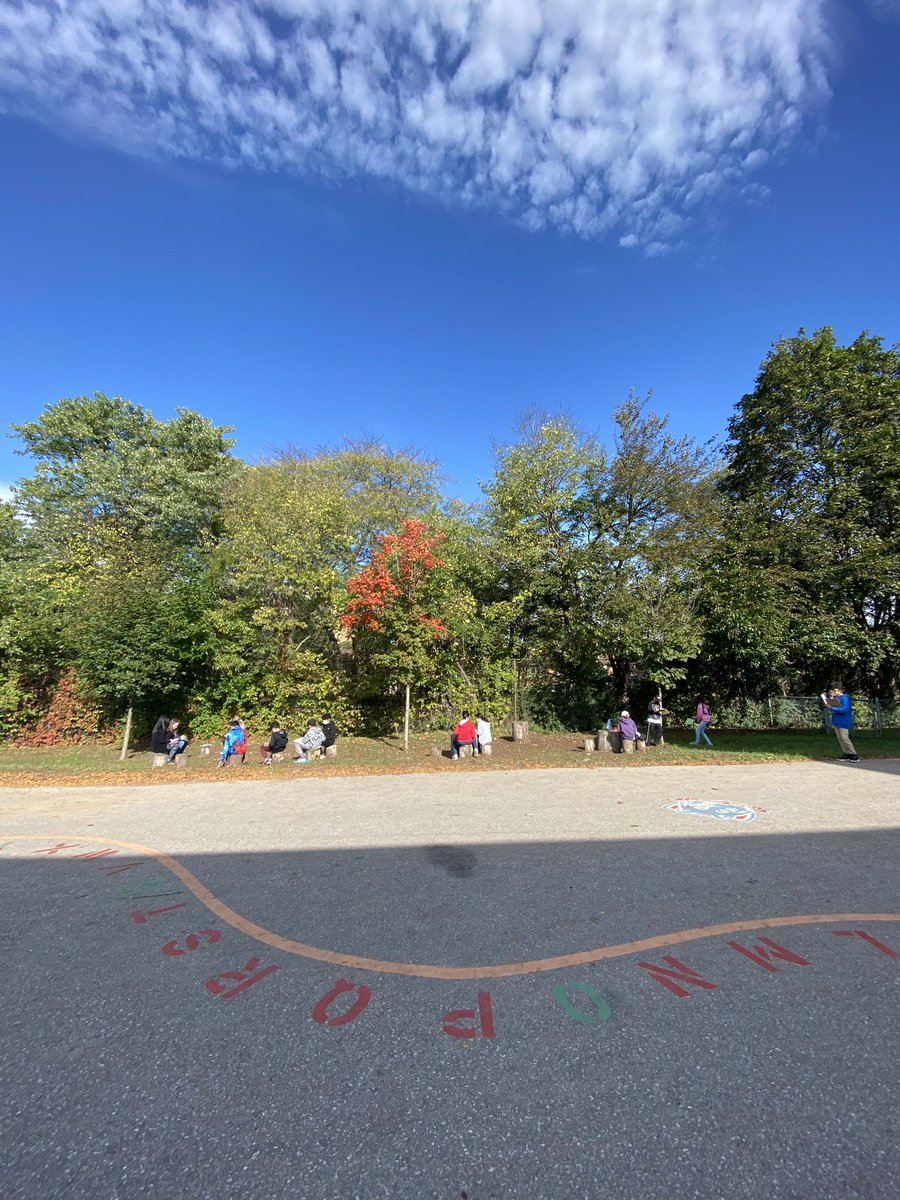 We took our writing outside today for #TakeMeOutsideDay ! 🌳<a href="/louisearbourfi/">Louise Arbour FI</a>