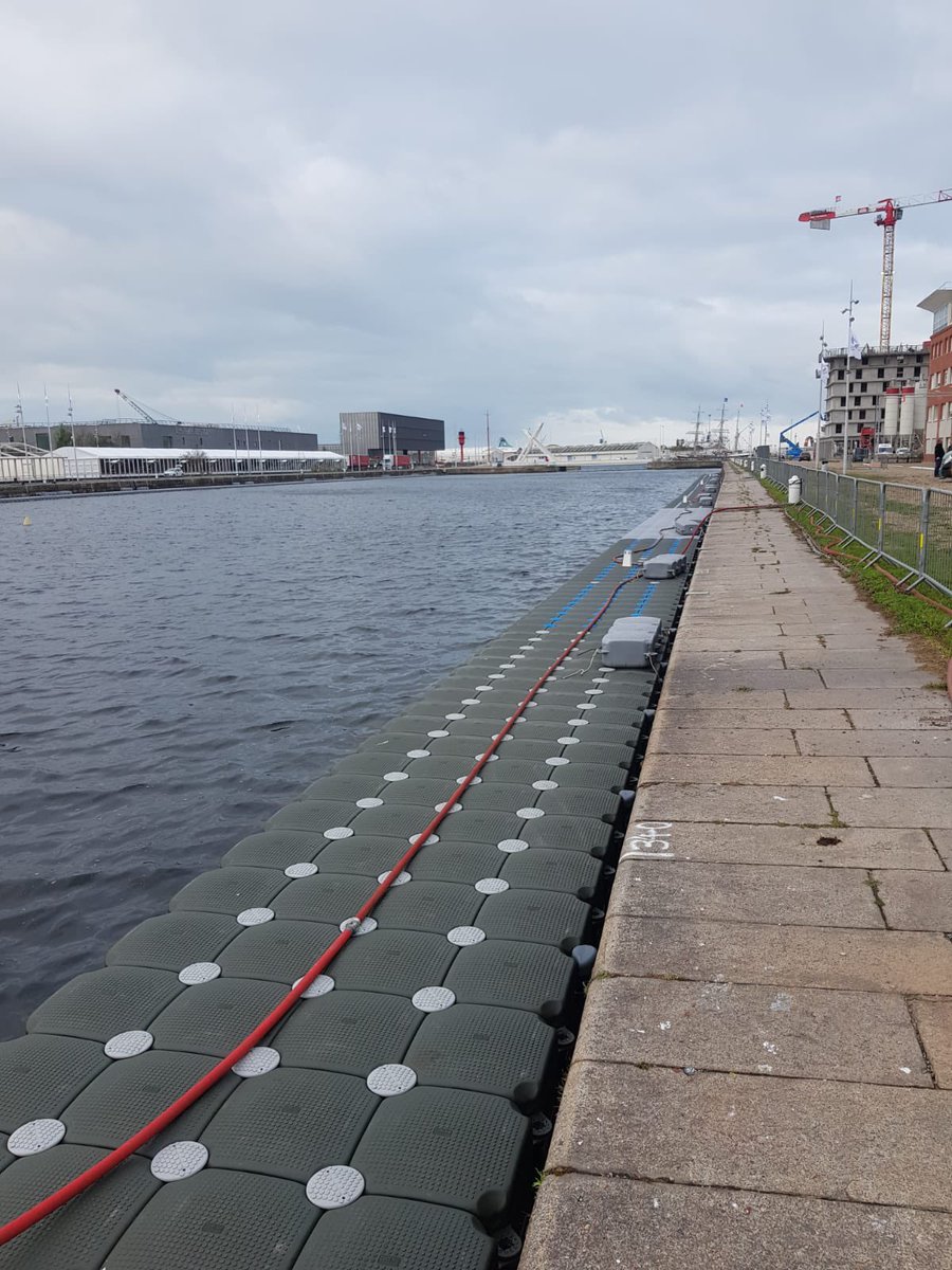 cubisystem's tweet image. The CUBISYSTEM pontoons are in place and await the IMOCAS and OCEAN FIFTY at the Paul Vatine basin in Le Havre.
Since 2001: 10th
edition and 20 years since CUBISYSTEM has been equipping the departure docks of the Transat Jacques Vabre.
Congratulations Yoann and Marin for this job