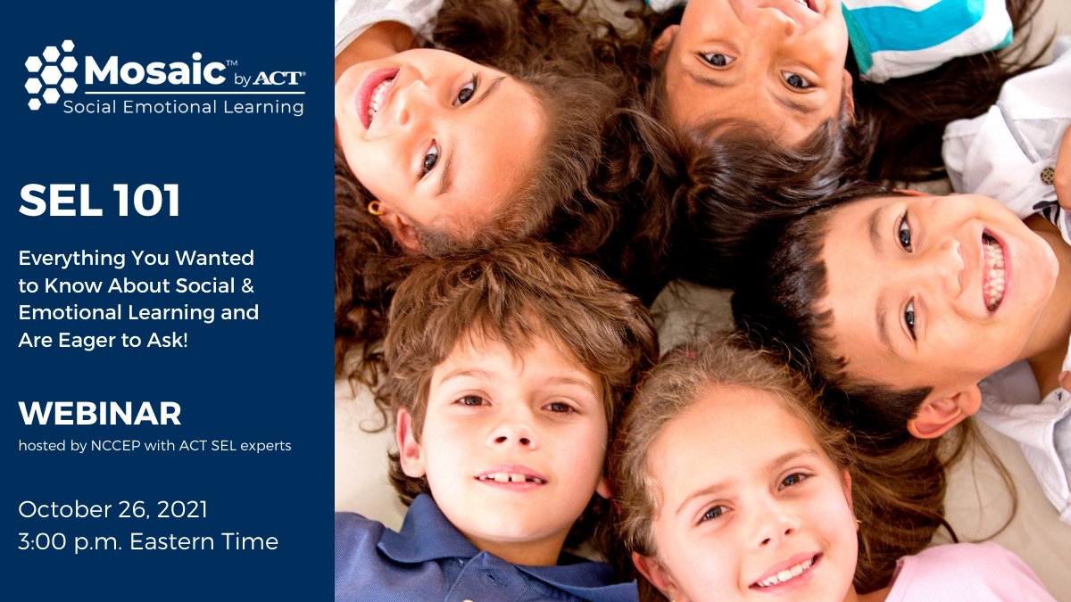 JeremyBurrus's tweet photo. Join ACT SEL experts, Alex Casillas and Jason Way for a webinar hosted by NCCEP on Oct 26 at 3pm eastern.  SEL 101: Everything you Wanted to Know About Social &amp; Emotional Learning and Are Eager to Ask! https://t.co/FhA9XFulEl https://t.co/E6Eu3adZTJ