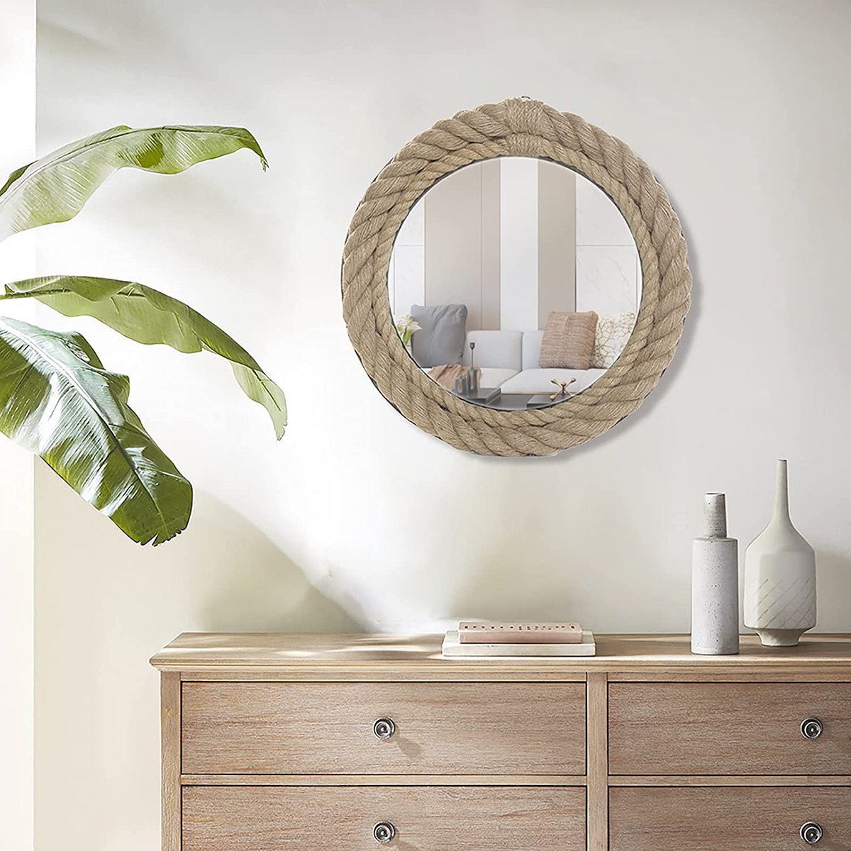 BeachfrontDecor's tweet photo. Rope mirrors are a beautiful addition to any home near the coast. If you want a quick bathroom upgrade or you need wall decor for any room, consider one of the rope themed mirrors for sale here: https://t.co/mKeivB46Uw https://t.co/1WZ4VntovA