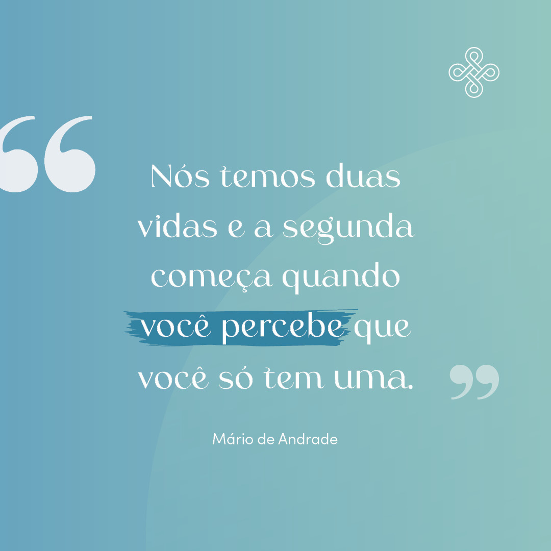 programaacordar's tweet photo. No programa de amanhã, um bate papo sobre o tempo! ⏱E para nos inspirar, um trecho do texto de Mário de Andrade 👇🏻:
"Nós temos duas vidas e a segunda começa quando você percebe que você só tem uma"
.
#ProgramaAcordar2021 #AcordaMulher #OTempo https://t.co/98zVy14qdV