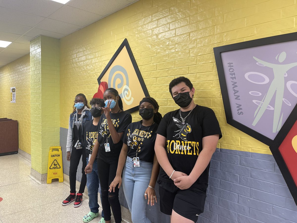 DanceHoffman's tweet photo. Some of our Amazing Hoffman Dancers ready to represent #HornetNation @AggieAdmin92 @DanceHoffman @MsD_Burnett @ Ms. Walton https://t.co/tSlO1JyiRC