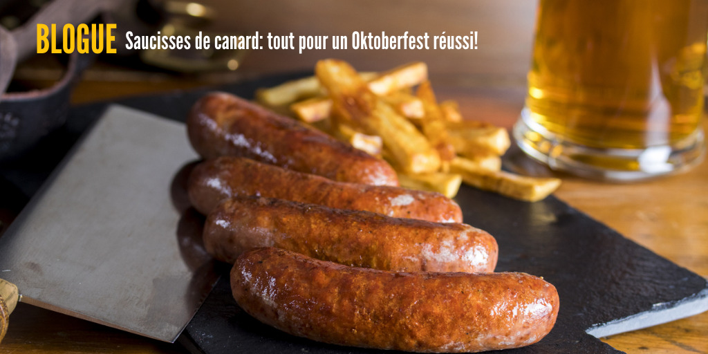 Pour un Oktoberfest maison réussi, essayez nos quatre variétés de saucisses de canard accompagnées d'un assortiment de bières bien agencées! 

Découvrez nos conseils ici. >> bit.ly/3CczBpm