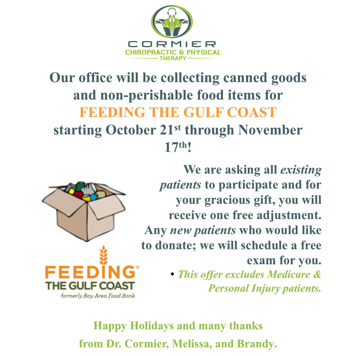 drcevincormier's tweet photo. Come see us 6300 Airport Blvd or call 251-343-9990. 
Feeding the Gulf Coast https://t.co/N4etAXThcU
