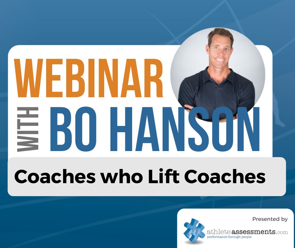 AthleteAssess's tweet photo. Join us for our next Open Webinar in November on 'Coaches who Lift Coaches'. @CoachBoHanson will be joined by four very special guests who have consistently helped their assistant coaches become head coaches for themselves, many times. 
Register here: https://t.co/OIaYOLT8uY https://t.co/FQVtrLcaYO