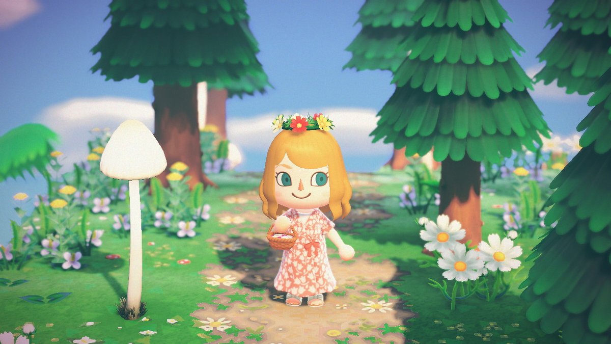 SummersetApril's tweet photo. summer mush girl #AnimalCrossing #ACNH #NintendoSwitch https://t.co/zysU6sxAkJ