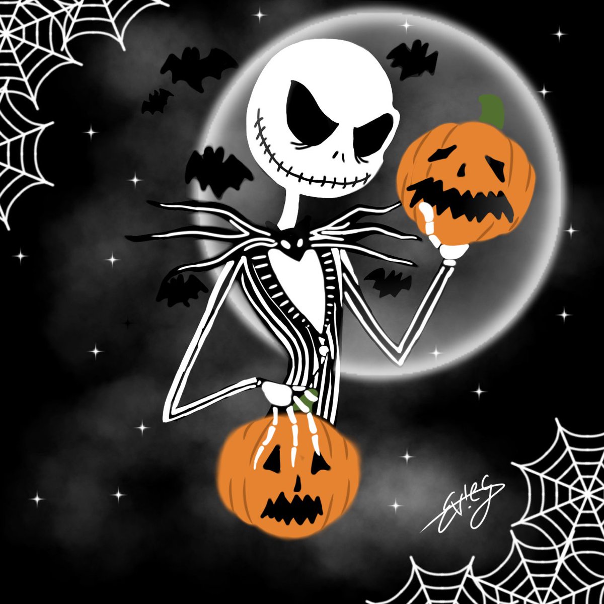 GcEvie's tweet photo. Día pfff pues no se ¿el día 15?
Día 15: calabaza 🎃
..............................................................
#inktober2021 #Inktober #inktober2021day15 #calabaza
#jackskellington #Halloween #inkspell #Ilustración #dibujodigital https://t.co/TZ8KCNwVH2