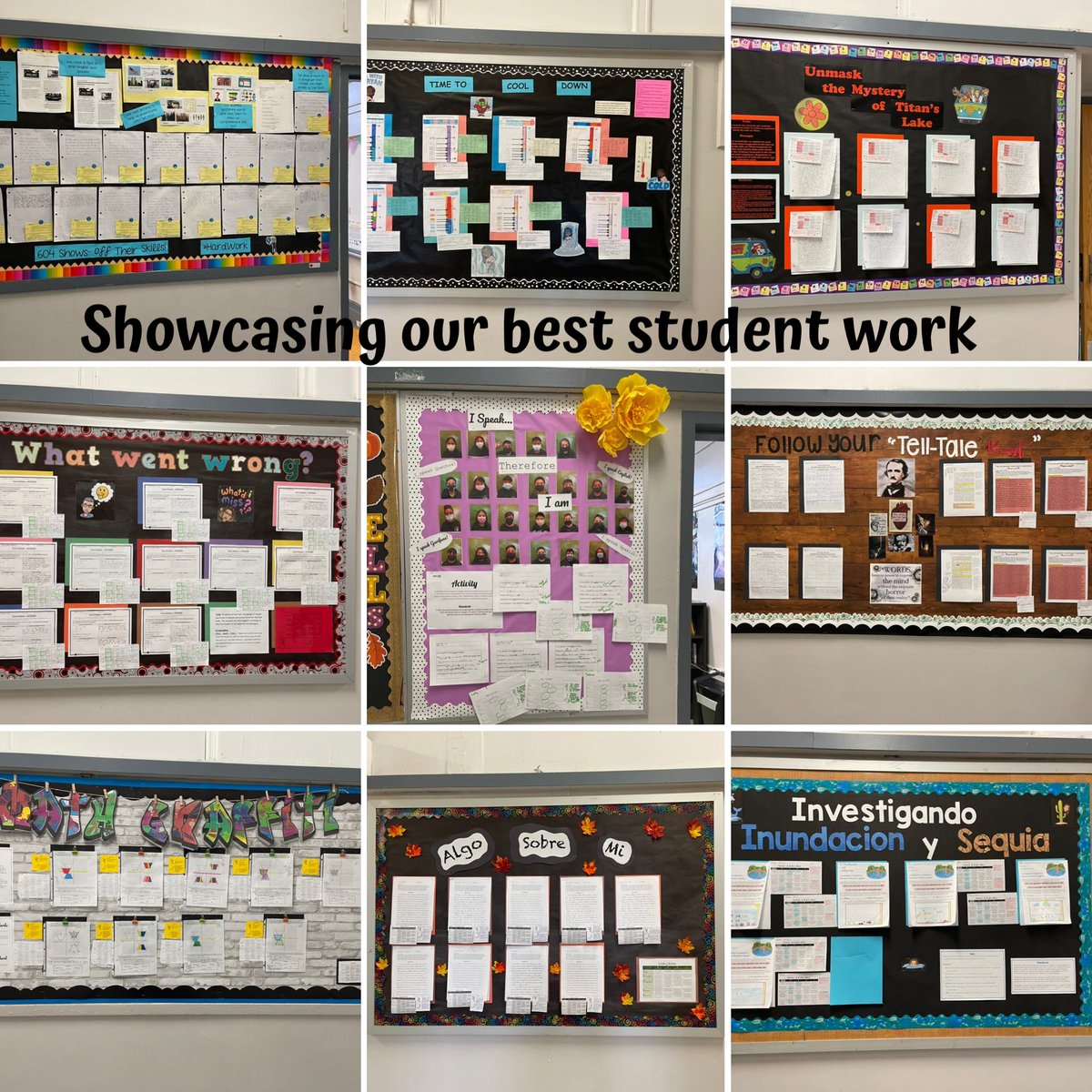 Showcasing our best student work! #proudteachers @D32Bushwick
