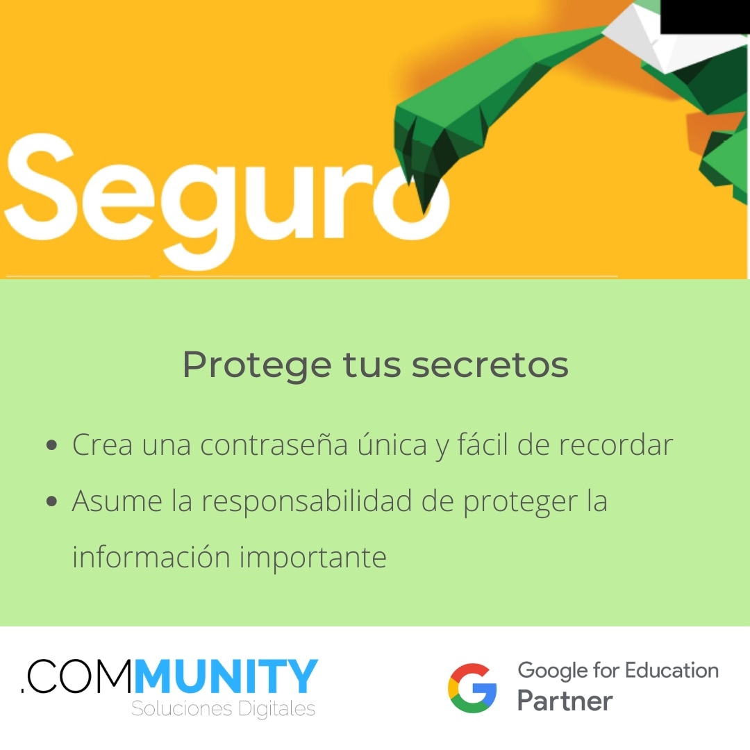 Seguro: combina caracteres, números y símbolos para crear una contraseña segura. No la compartas con nadie
<a href="/GoogleForEdu/">Google for Education</a>
<a href="/GoogleWorkspace/">Google Workspace</a>
#seguroseninternet
#educaciondigital
#alfabetizaciondigital
#digitallearning