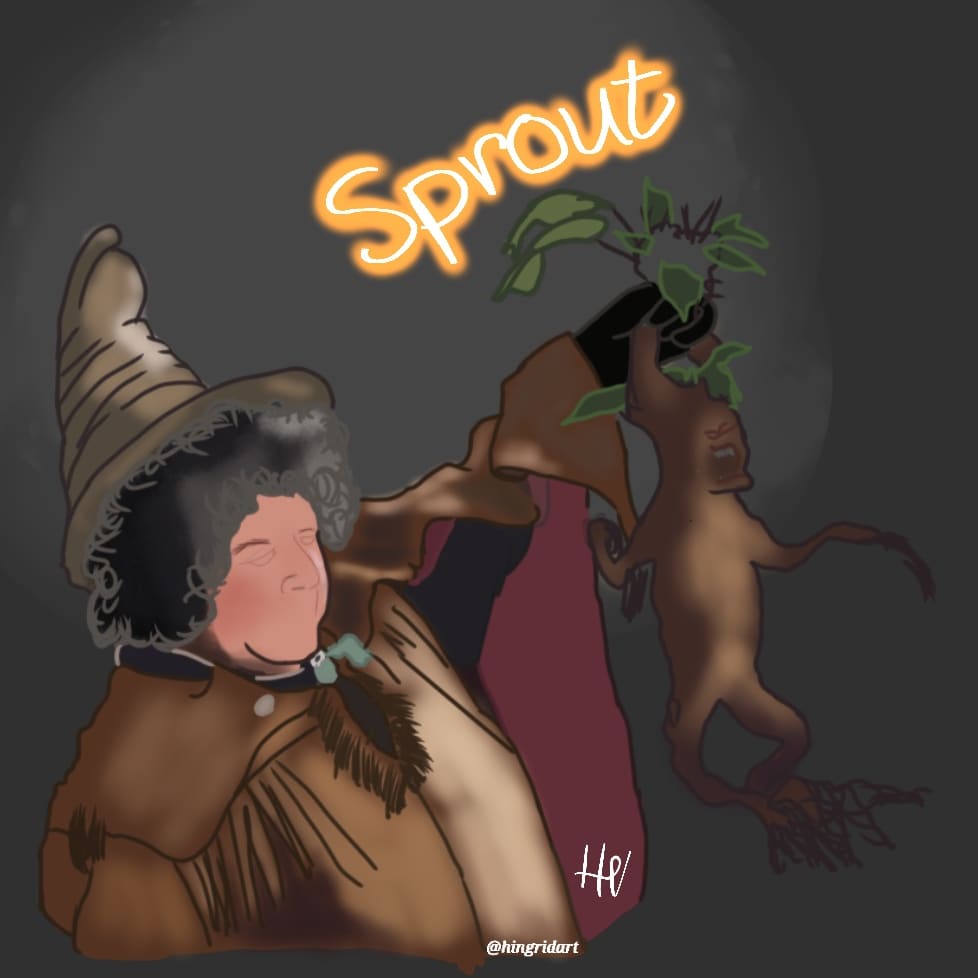 hingridart's tweet photo. Day 20 - Sprout / Broto

Instagram https://t.co/QUQUTaYfv1

#Inktober #Inktober2021 #art #drawing #ink #arte #dibujo #harrypotter #pomonasprout #hufflepuff #inktoberday20 #Inktobersprout #Inktoberbroto #sprout #broto #inktobersprout2021 #digitalart #artedigital #inktoberbr #inkbr https://t.co/MFaLGKRRnG