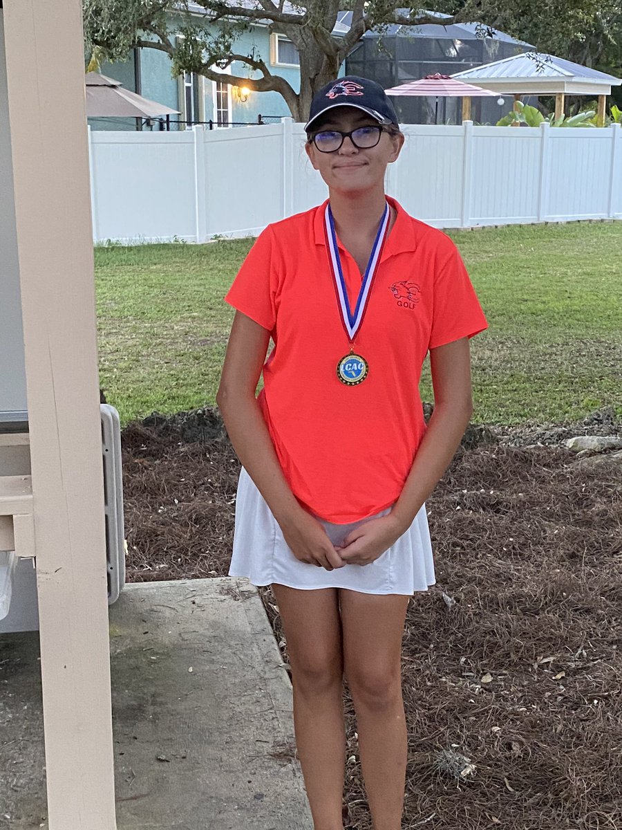 Congrats to freshmen Sophie Reed as she leads the Wildcats to a 2nd place team finish while making the all -conference team. <a href="/EsteroHS/">Estero High School</a> <a href="/EsteroWildcats/">EsteroHSAthletics</a> <a href="/NormHeyboer/">Norm Heyboer</a>