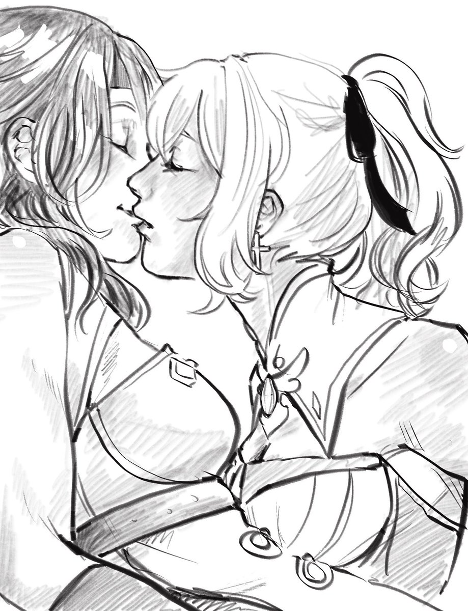 welcome home kisses after a long voyage 

#GenshinImpact #Beidou #Jeangunnhildr #beijean 