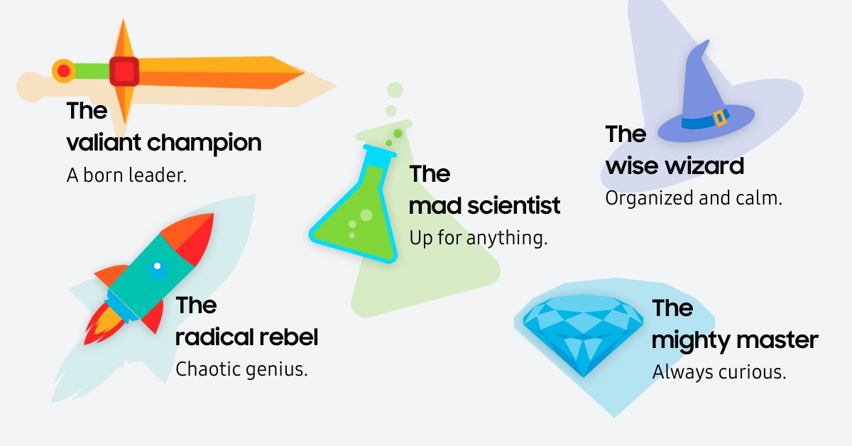 samsung_dev's tweet photo. Meet the 5 SDC dev types and see how many of each are going to be at SDC21! Curious if you're a champion of coding or a script scientist? Take the quiz and share your results to find your friends: https://t.co/qoOzYb0pGA
#mySDCstack #SDC21 #Samsung https://t.co/zD9YLMPtue