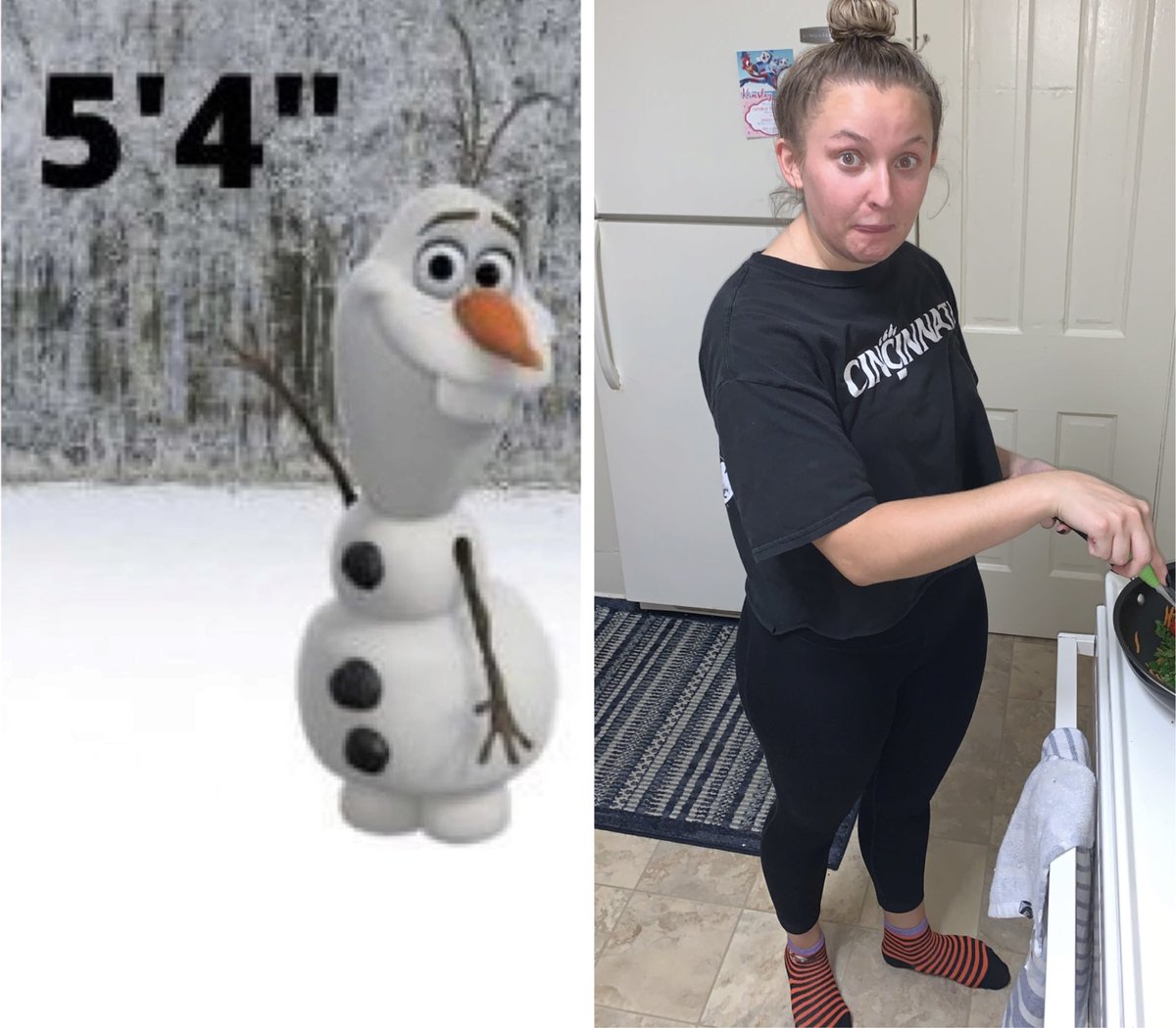 julia_brooklynn's tweet image. Lex was today years old when she found out Olaf is taller than her #shortproblems @Alexisc101