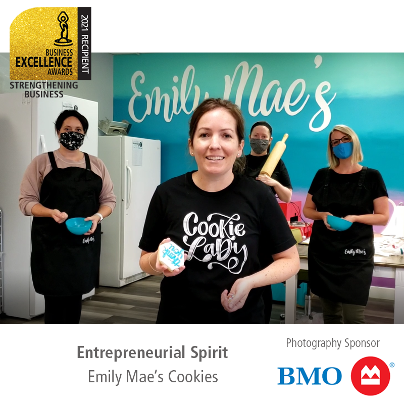 The recipient of the #Entrepreneurial Spirit is @emilymaescookies 
 
Thank you to category sponsor @gauvreaucpa. 

#excellenceptbo #teamptbo #strengtheningbusiness #strengtheningcommunity 
#lovelocalptbo #teamptbo #ptbo #ptbocanada #ptboexplores #ptbobusiness #peterborough