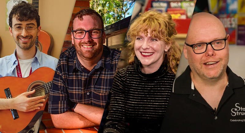 Congratulations to these four inspiring music teachers, Aaron Silver, Daniel Wilson, Ashley Baxter and Zoë Barry who are nominated for the 2021 <a href="/ARIA_Official/">ARIA</a> Music Teacher Award! 👏
Learn more about the teachers and cast your vote 👉 aria.com.au/music-teacher

#musiceducation