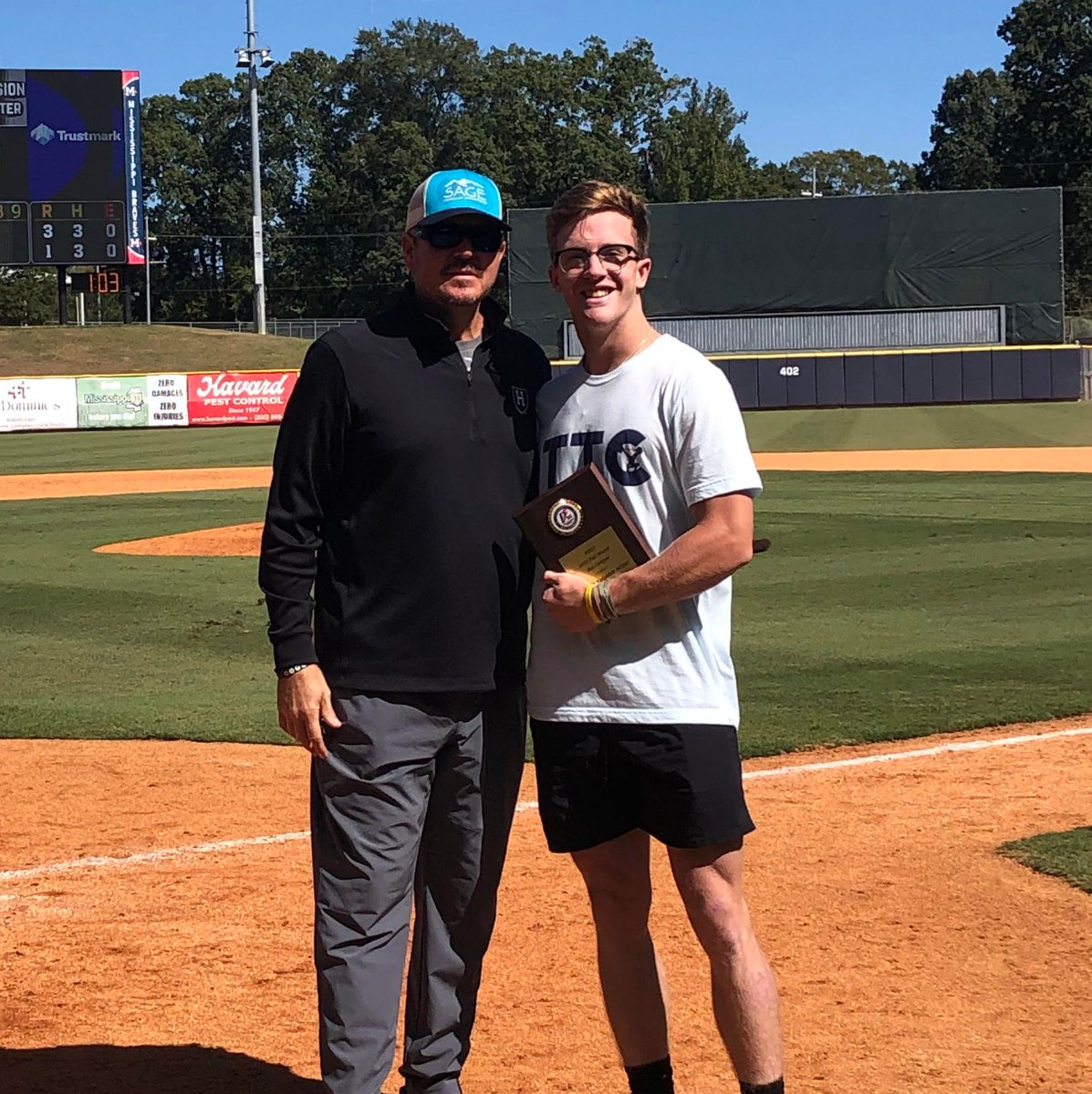 P360Hattiesburg's tweet photo. Congratulations to @clccbaseball commit McKinley Gieger (@OGHSBaseball) on being voted Most Valuable Hitter for the 2021 HS Fall League Hattiesburg Division!

⛓️: https://t.co/VJTQLAMc1M https://t.co/b2NNGuxW2u