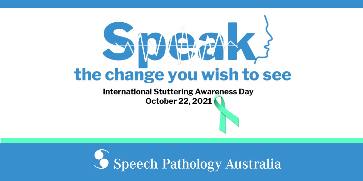SpeechPathAus's tweet photo. Today (22 October) is International Stuttering Awareness Day. The theme in 2021 is: “Speak the change you wish to see”.

Speech Pathologists are the only professionals trained to assess, treat and manage stuttering.

#ISAD2021 #speech #fluency #WeSpeechies #SLPeeps  #stuttering https://t.co/mE1MJab6BZ