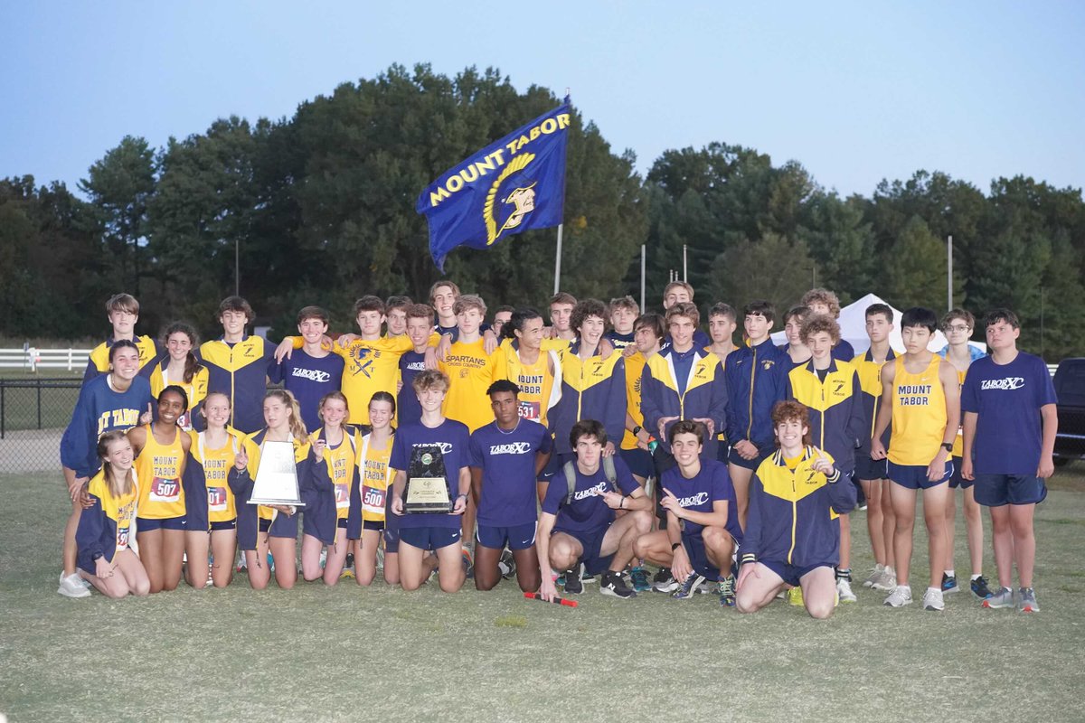 Coach_Crom's tweet photo. Make it a double 🏆 🏆  
MTXC is your CPC 4A XC Champions.   Boys score 16 pts led by ROY- Douglas Gledhill.  10 boys make all conference!
#LongGoldLine #AsOne https://t.co/lA4iTtEY3d