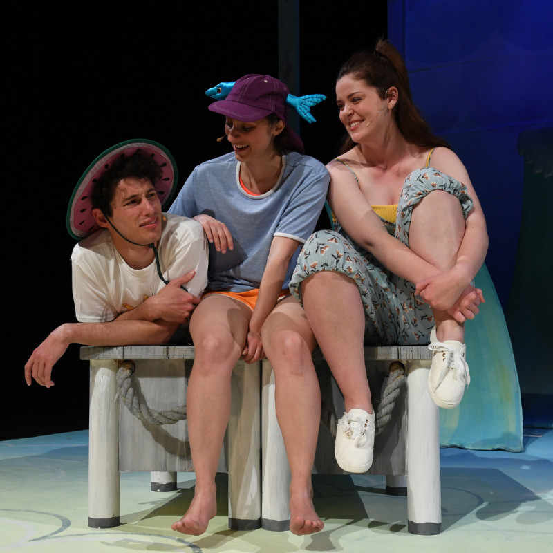 SydOperaHouse's tweet photo. This summer, bring your kids under our sails and experience the wonder of Alison Lester's beloved book #MagicBeach, and @TerrapinTheatre's #ScaredyCat, as they come to life on stage. 🏖️🙀

Both on sale Fri 29 Oct, 9am

📸 Magic Beach: James D Morgan 
📸 Scaredy Cat: Peter Mathew