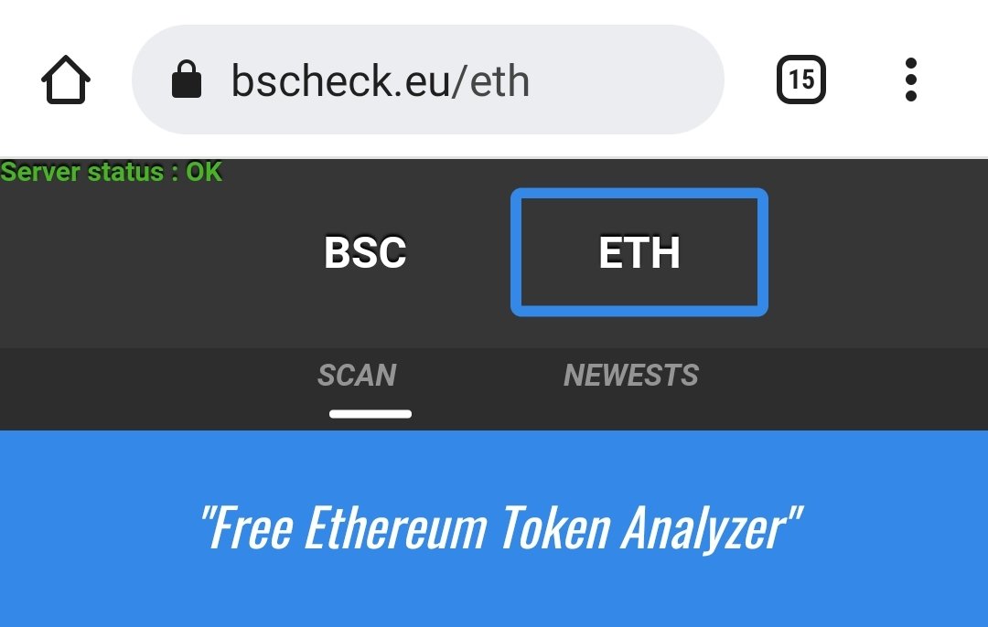 BScheckBSC's tweet photo. Who said that BSCheck was only designed for BSC ?
Now Ethereum compatible, and obviously still free π₯³
#bscheck #eth #bsc #token #analyzer #free @BinanceChain
@ethereum
Feel free to contact us for any encountered bug/question/issue π https://t.co/eBM2OPzQjM