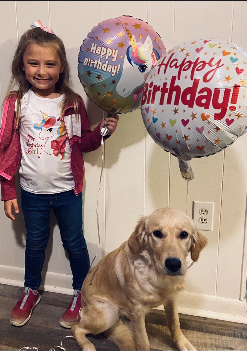 CappsJesica's tweet photo. The birthday girls today ! One is half a decade old, the other is half a year old! 👧🏼🐕💕🎉 How is my baby girl 5 ? Don’t blink ! https://t.co/psndARRLPd
