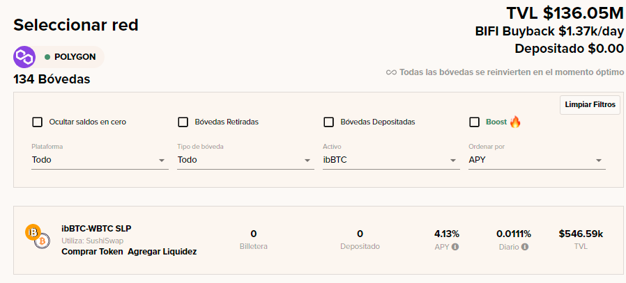 BadgerES's tweet photo. Una vez tengas todas las herramientas, entraras en Beefy y buscaras tal y como el ejemplo nuestro token en cuestión #ibBTC
 
Seleccionarás "Comprar TOKEN"
 
El portal te mandará a @SushiSwap, y allí con tus $DAI o #USDtether , comprarás en proporciones iguales #WBTC y #ibBTC https://t.co/Gu5csc1Sr5