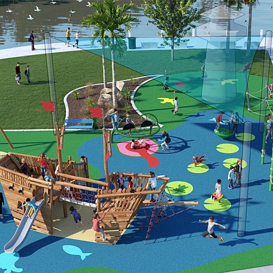 It’s official! 🙌 The Lower Polliwog Park Playground is being replaced, and the galleon is making a comeback! 🤩Construction is anticipated to begin late fall 2021 and be completed late spring 2022. Stay tuned for updates. <a href="/mbparksandrec/">mbparksandrec</a>
