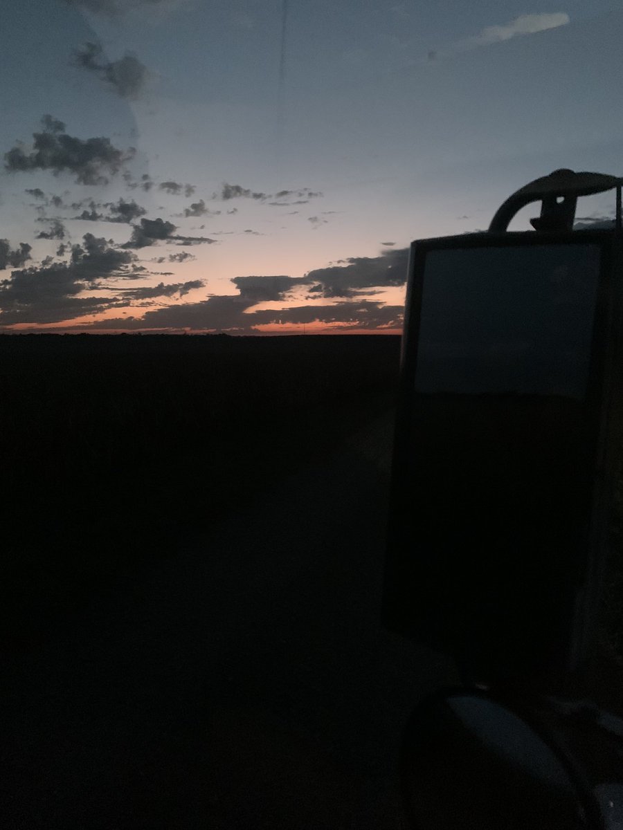 Harvest winding down early sunsets!