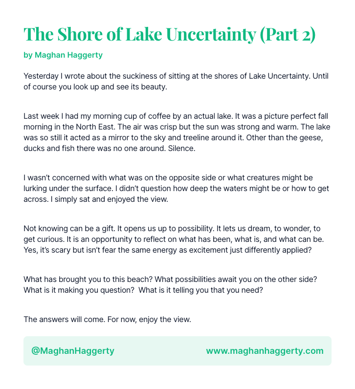 MaghanHaggerty's tweet photo. Day 12 / AE 5  Back by the shores of Lake Uncertainty but I'm learning to enjoy the view. #flotilla #ship30for30 https://t.co/KZzQOTSY3G