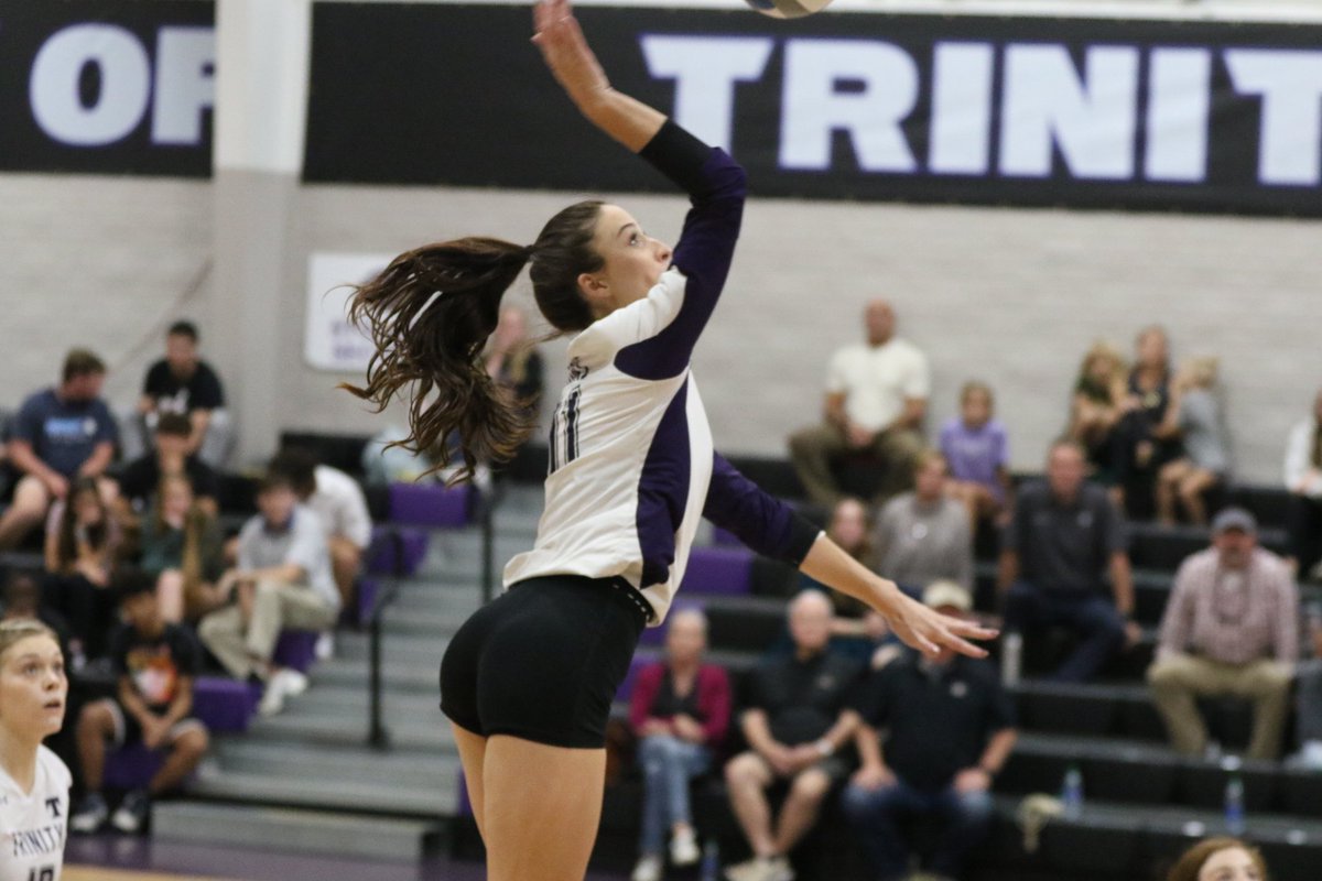 CowetaScore's tweet photo. MILESTONE FOR @RachelGregg17 
DTH Expeditors CowetaScoreBoard 
GHSA Class A Private State Volleyball Tournament 
@TCSVBALL senior Rachel Gregg goes over 1,000 kills for her career during Trinity's 3-0 sweep of Whitefield Aca.
Gregg had the final kill of the match.
@TCSAthletics1 https://t.co/POQzZHGY5E