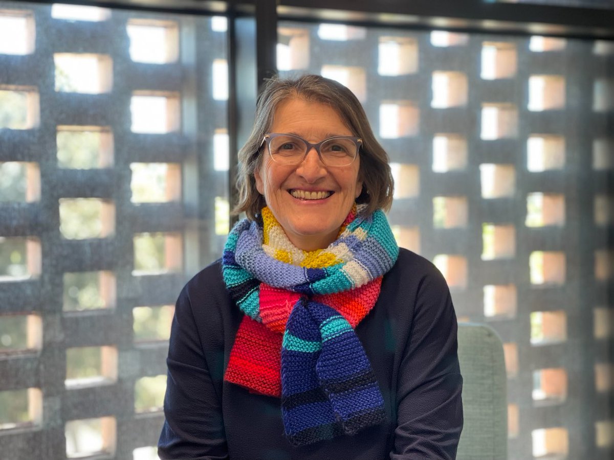 Today I’m Showing My Stripes with my Climate Stripe Scarf, to raise awareness for the need of climate action and the importance of a sustainable future. Thank you @CommonGraceAus for the knitted scarf! #wearthescarf #ShowYourStripes