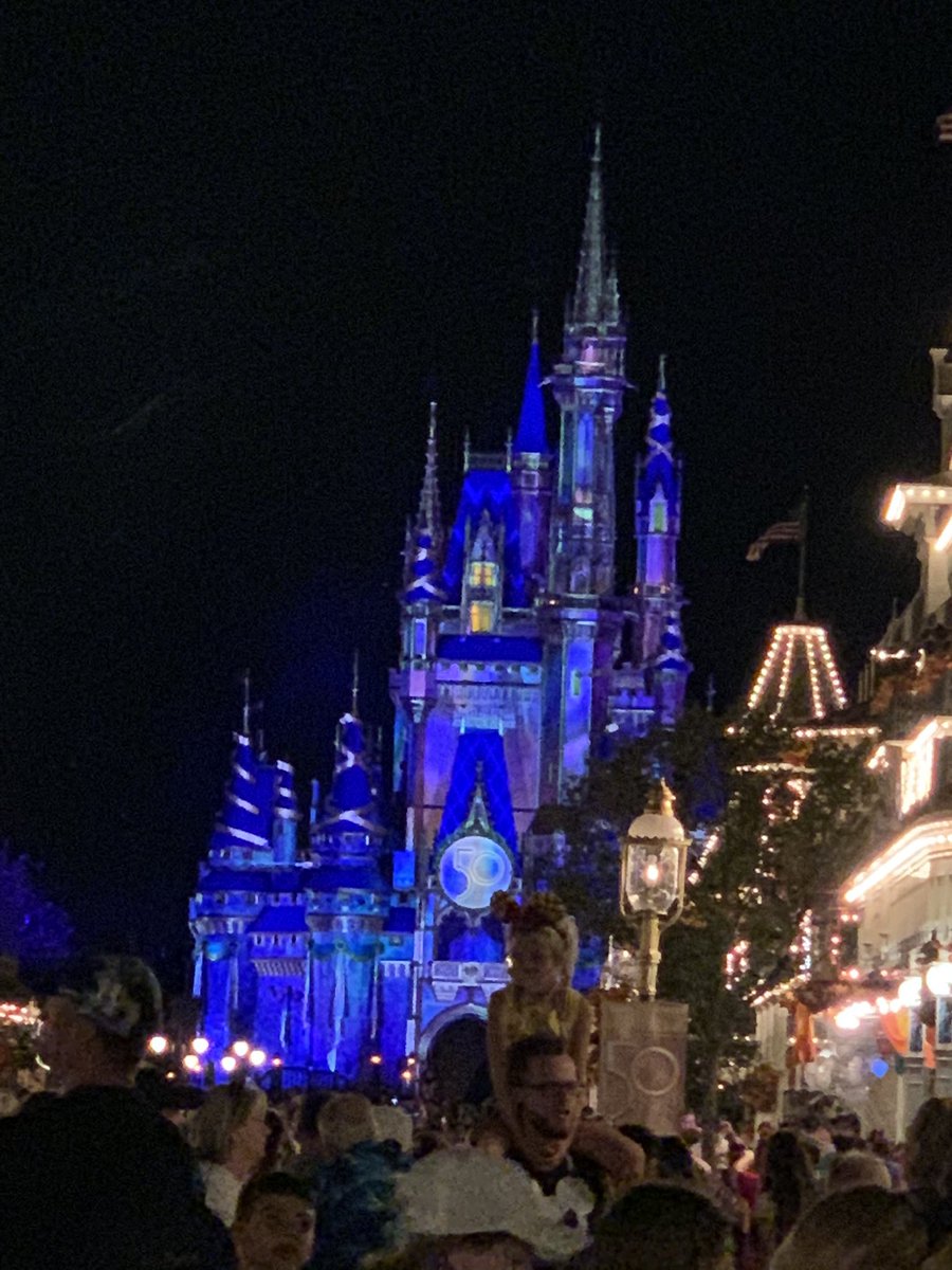 Castle is lit #DisneyWorld50