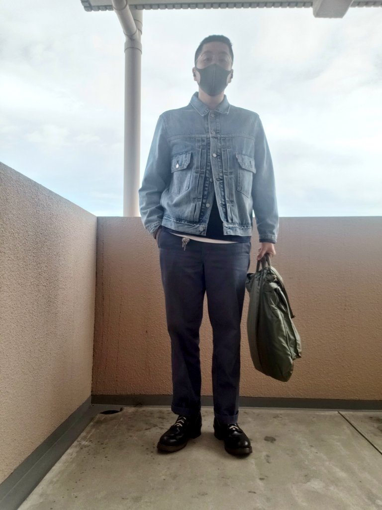 omokatasan's tweet photo. せかんどじゃけっと～
と
べっくま～ん

ｱｳﾀｰ #levis2nd
ﾎﾞﾄﾑｽ #Dickies874
ｸﾂ #redwing9014
ﾄｹｲ #tentosen
ｶﾊﾞﾝ #porter
新 #ベックマンの日 https://t.co/LUmKZTnWSc