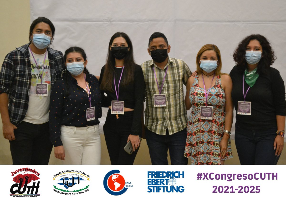JuventudesCUTH's tweet photo. 🔴5/5 #XCongresoCUTH / Desde #JCUTH compartimos la alegría de tener por primera vez la secretaría de la juventud en el Comité ejecutivo nacional; cargo asumido por nuestra compañera Zenia Díaz @Zqumic9 ,¡felicidades!💜❤️ https://t.co/Tpjk4xZmS7