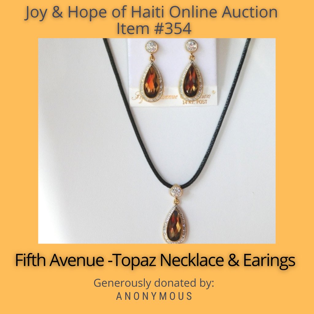 joyandhopehaiti's tweet photo. The Joy &amp; Hope of Haiti #VirtualAuction online fundraiser has collected so many beautiful #necklaces #earrings #scarves #wraps &amp; #purses for you to bid on, we can’t show them all on social media! We’ve had generous donations of items from #FifthAvenueCollection #MadisonWest https://t.co/y7qLwqmL7X